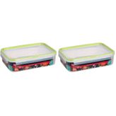 Click Dikdörtgen Saklama Kabı - 2.1 lt (2 paketi)