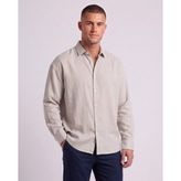 Cliento Oversize Modal Smart Casual Erkek Gömlek - Taş