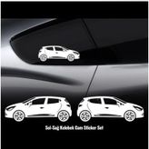 Clio 4 Sticker Kelebek Cam ı Sticker