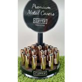 Clipper Parlak Rose Gold Taşlı Çakmak
