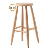 Clk Ahsap Yuvarlak Bar Tabure Sandalye 65 Cm