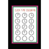clock colouring for kids: sketchbook