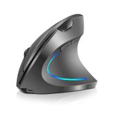 Cloody Pilli Dikey Ergonomik Kablosuz Mouse Fare Wireless 2000 Dpı 6 (GRİ)