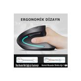 Cloody (pilli)dikey Ergonomik Kablosuz Mouse Fare Wireless 2000 Dpı 6