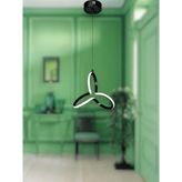 Clower Modern Sarkıt LED Avize Siyah Kasa - Beyaz Işık - 1
