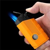 CM0649 3 Jet Torch Puro Çakmağı Sarı