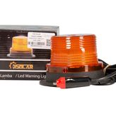 CmSolar Sarı Mıknatıslı Kablolu Flash Lamba 12 V-24 V Çakar Tepe Lambası