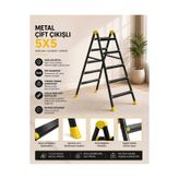 CNR 5x5 Çift Çıkışlı Merdiven Siyah