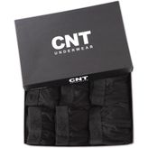 Cnt 6'lı Likralı Premium Paket Siyah Erkek Boxer