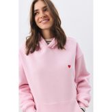 Co Trendiz Kadın Minik Kalp Sweatshirt Pembe