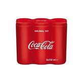 Coca-Cola Coca Cola Kutu 6 * 250 ml
