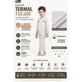 Çocuk 2. Seviye Termal Tulum,%50 Pamuk, Nefes Alabilen Tek Parça Kışlık İçlik