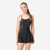 Çocuk Çapraz Sırt Detaylı Etekli Mayo - Sarı - Lila Decathlon