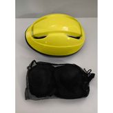 Çocuk Kask Dizlik Dirseklik Set 7 Parça Sarı Sarı