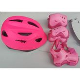 Çocuk Kask Ve Dizlik Dirseklik Seti E Belgeli pembe