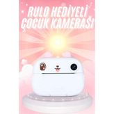 Çocuklara Özel Şirin Tasarımlı Mini Fotoğraf Yazıcısı 3 Adet Rulo Hediyeli