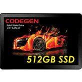 Codegen CDG-512GB-SSD25 512 GB 500/450 MB/s 2.5 inç SATA SSD