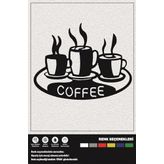 COFFE DEKORATİF DUVAR SÜSÜ 30 CM 23 CM