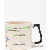 Coffee Java Baskılı | Yazılmcı Mühendis Hediyelik | Siyah Kulplu Modern Seramik Kupa