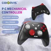 COIORVIS Wireless Controller For PC/Windows/Switch/Steam Deck/Android/iOS, Hall Effect Analog Triggers & Hall effect Joysticks Ergonomic Switch Controllers, 25 Hours Rechargeable Battery/6 Axis Gyro