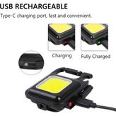 Çok Fonksiyonlu Mini LED El Feneri ve Kamp Aydınlatması - Güçlü Mıknatıslı, Açacaklı, 3 Modlu Anahtarlık Lamba - Çadır, Tamir, Acil Durumlar Için Suya - Çok Renkli - Standart