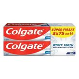 Colgate White Teeth With Bakıng Soda 2x75 ml Diş Macunu