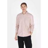 Colin's Colins Relax Fit Shirt Neck Düz Erkek Pembe Uzun Kol Gömlek Cl1074490 Q1.v1 Plı Pembe