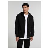 Colin's Regular Fit Kapüşonlu Düz Erkek Siyah Sweatshirt