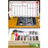 Color House 14'lü Set Modüler Kaşıklık Çekmece Içi Düzenleyici Şeffaf Kepçelik Modüler Clear Organizer