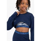 Colorinas Flow Parmak Geçmeli Crop Sweatshirt