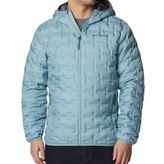 Columbia Delta Ridge Down Hooded Kaz Tüyü Açık Mavi Erkek Mont