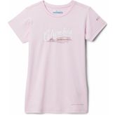 Columbia Mission Peak Graphic Çocuk Teknik Kısa Kollu T-Shirt - XS - Kırmızı