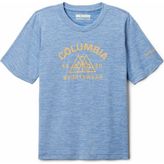 Columbia Mount Echo Graphic Çocuk Teknik Kısa Kollu T-Shirt - Mavi - XS