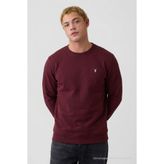 COMBİNE MİCHAİL Bordo Oversize Pamuklu Erkek Sweatshirt