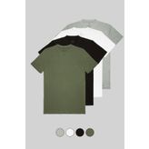 COMBİNE MİCHAİL Erkek 4'Lü Basic T-shirt
