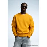 COMBİNE MİCHAİL Erkek Kışlık Hardal Oversize Sweatshirt