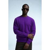 COMBİNE MİCHAİL Erkek Kışlık Mor Oversize Sweatshirt