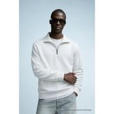COMBİNE MİCHAİL Erkek Kışlık Örme Yaka Beyaz Sweatshirt