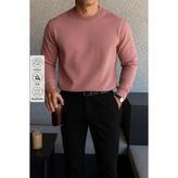 COMBİNE MİCHAİL Erkek Kışlık Salaş Basic Pudra Sweatshirt