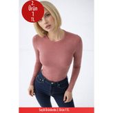 COMBİNE MİCHAİL Kadın Premium Comfort Şık Pembe Basic Bluz