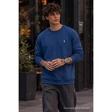 COMBİNE MİCHAİL Örme Kışlık Günlük İndigo Erkek Sweatshirt