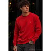 COMBİNE MİCHAİL Örme Kışlık Günlük Kırmızı Erkek Sweatshirt