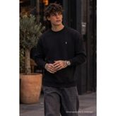 COMBİNE MİCHAİL Örme Kışlık Günlük Siyah Erkek Sweatshirt