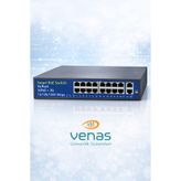 COMBO 16 Port 48V Gigabit 16 kanal ağ IP kamera için POE Switch