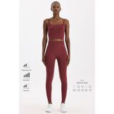 COMEUP Basic Spor Hafif Tayt Kestane Bordo