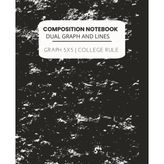 Composition Notebook: Dual Graph and Lines - Graph 5X5 and College Rule