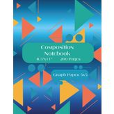 Composition Notebook, Graph Paper 5x5, 8.5" x 11", 200 Pages