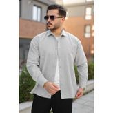 Comstar Erkek Basic Kışlık Günlük Oduncu Gri Kaşe Ceket