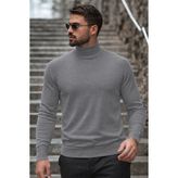Comstar Erkek Kışlık Basic Uzun Boğazlı Antrasit Kazak - 2XL