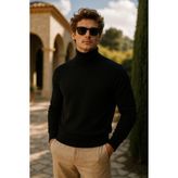 Comstar Erkek Kışlık Slim Fit A.siyah Kazak